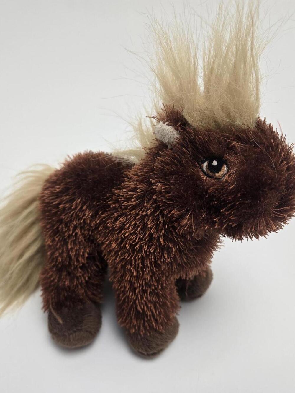 Adorable Vintage Webkinz Lil Kins Brown Horse with No Tag, Ganz Plush (6 inch)